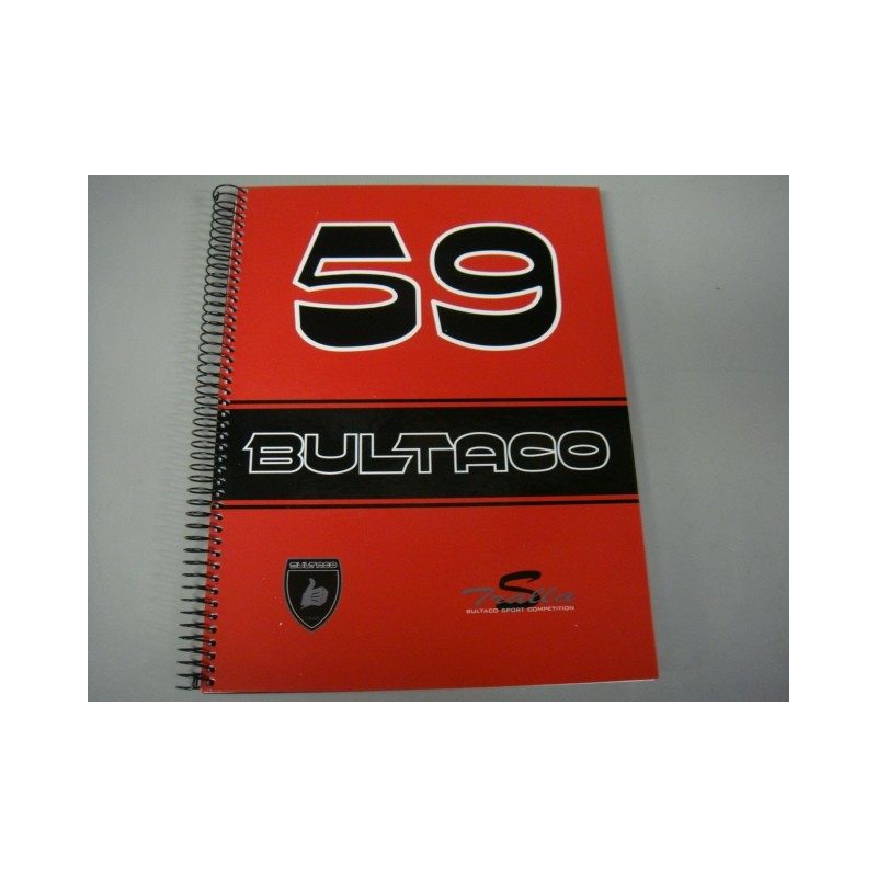 Libreta block de notas Bultaco