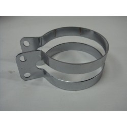 Abrazadera de silencioso cromada