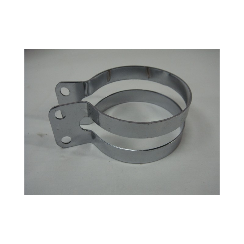 Abrazadera de silencioso cromada