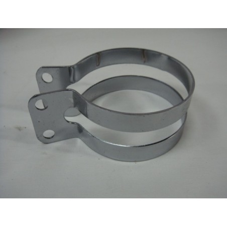 Abrazadera de silencioso cromada