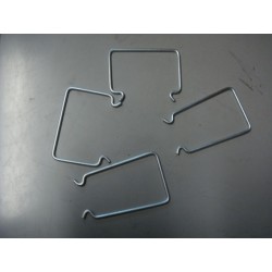 Clips para cubrecadena de goma