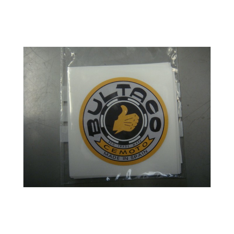 Logo Bultaco en vinilo para lacar